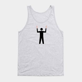 Airplane Marshaller STRAIGHT Signal Tank Top